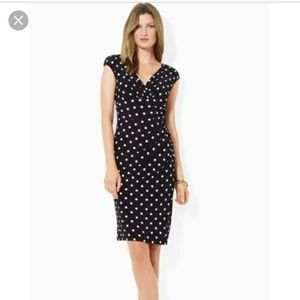 NWOT  Beautiful Lauren Ralph Lauren polka. dress